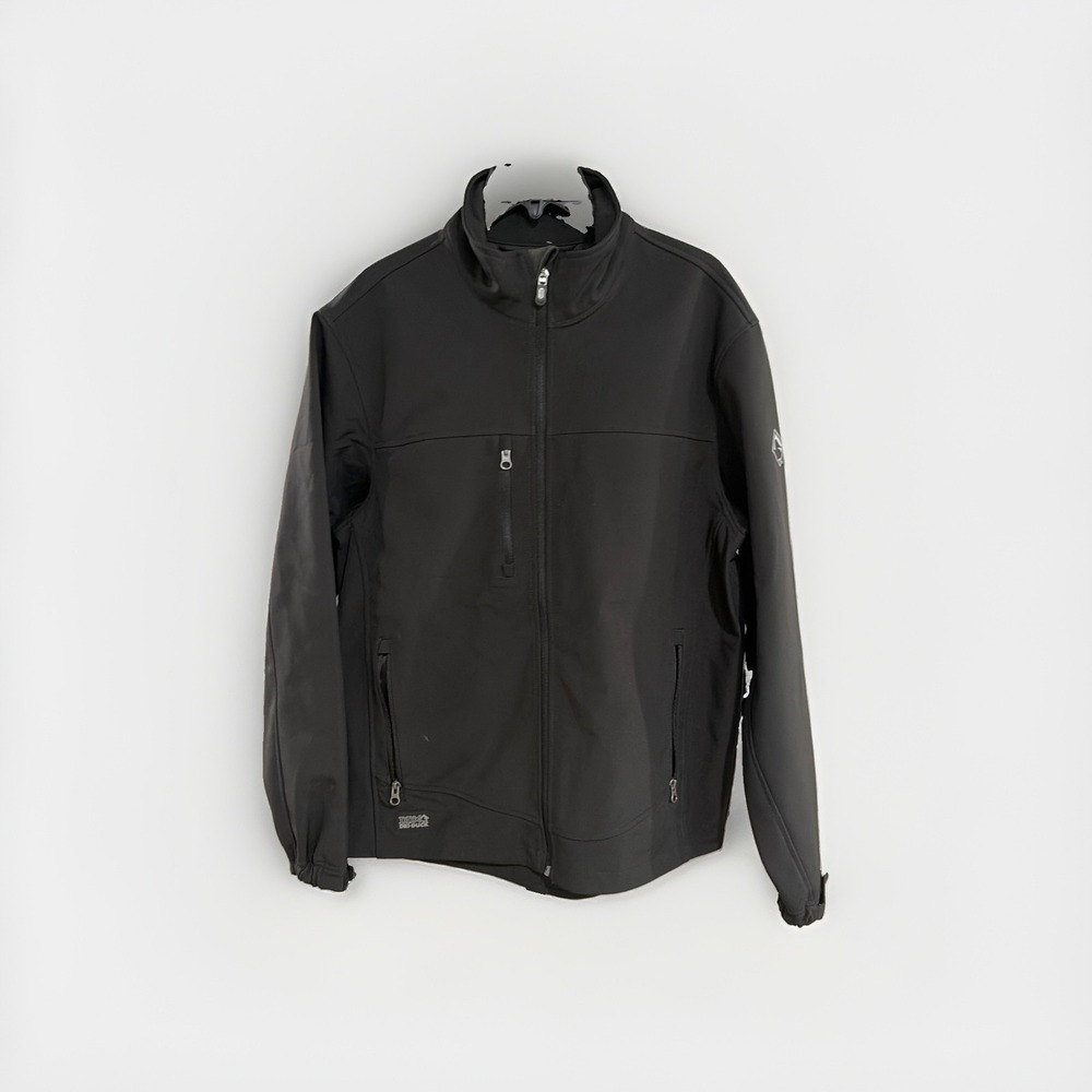 Dri Duck Men's Medium Black Softshell Jacket Full Zip Outdoor Performance F63